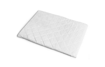 Plush Quilted Crib Sheet laid flat